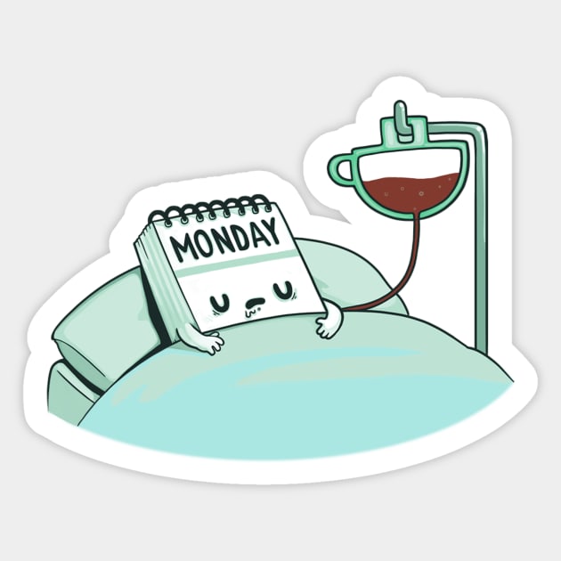 Monday Coffee Sticker by Naolito